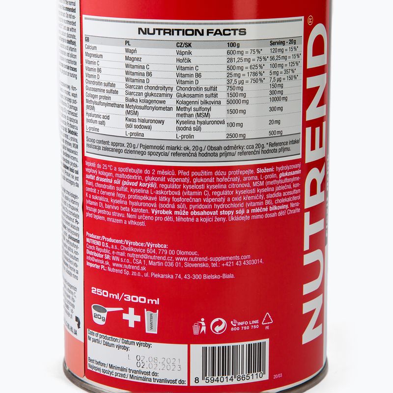 Flexit Drink Nutrend 400g ízületi regeneráló barack VS-015-400-BR VS-015-400-BR 3