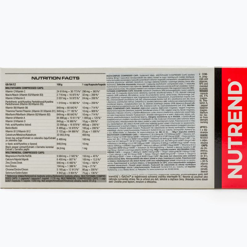Multicomplex Compressed Nutrend 60 kapszula vitamin készlet VR-089-60-XX 2