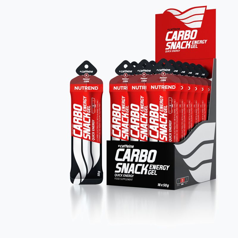 Nutrend Carbosnack energiagél tasak 50g kóla koffeinnel VG-008-50-CO