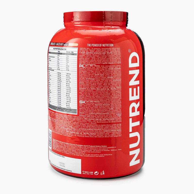 Whey Nutrend 100% Protein 2250g csokoládé-dió VS-032-2250-ČLO 2