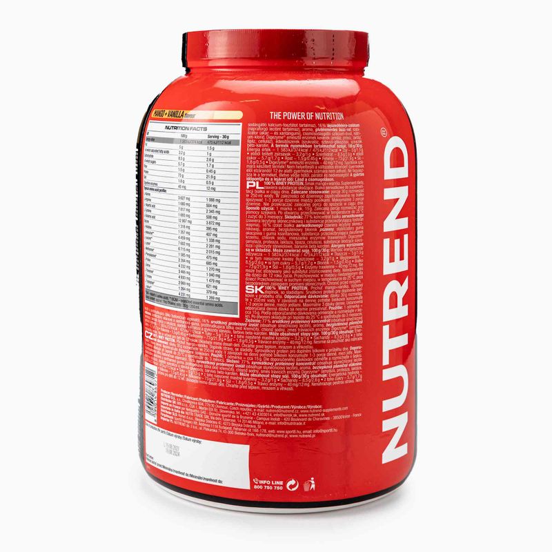 Whey Nutrend 100% Protein 2250g mangó-vanília VS-032-2250-MNVA 2