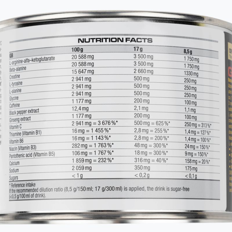 Nutrend edzés előtti N1 300g grapefruit VS-067-300-G 2