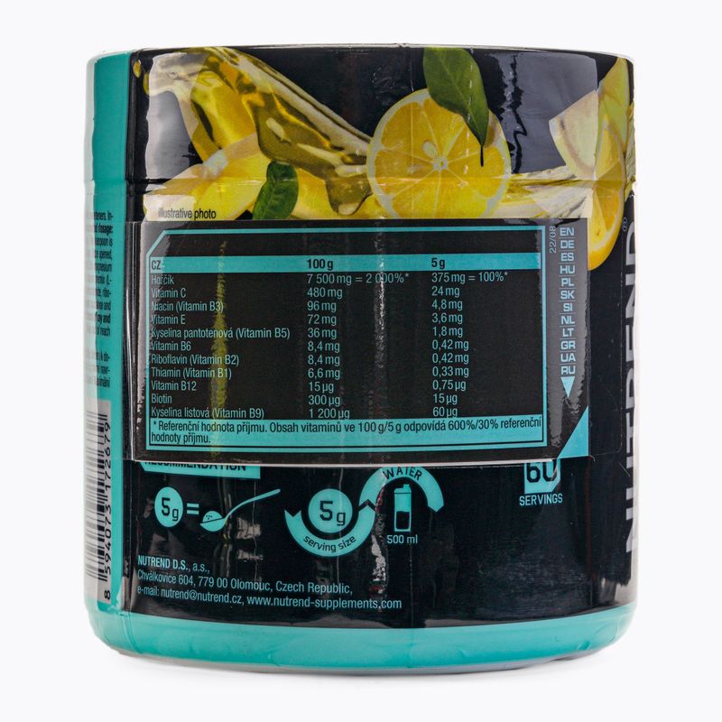 Magnézium Nutrend Magneslife Instant italpor 300 g citromos VS-118-300-CI 2