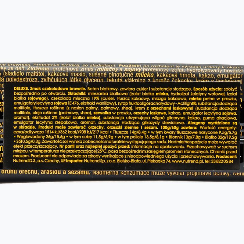 Nutrend Deluxe fehérjeszelet 60g csokoládé keksz VM-040-60-ČOB 2