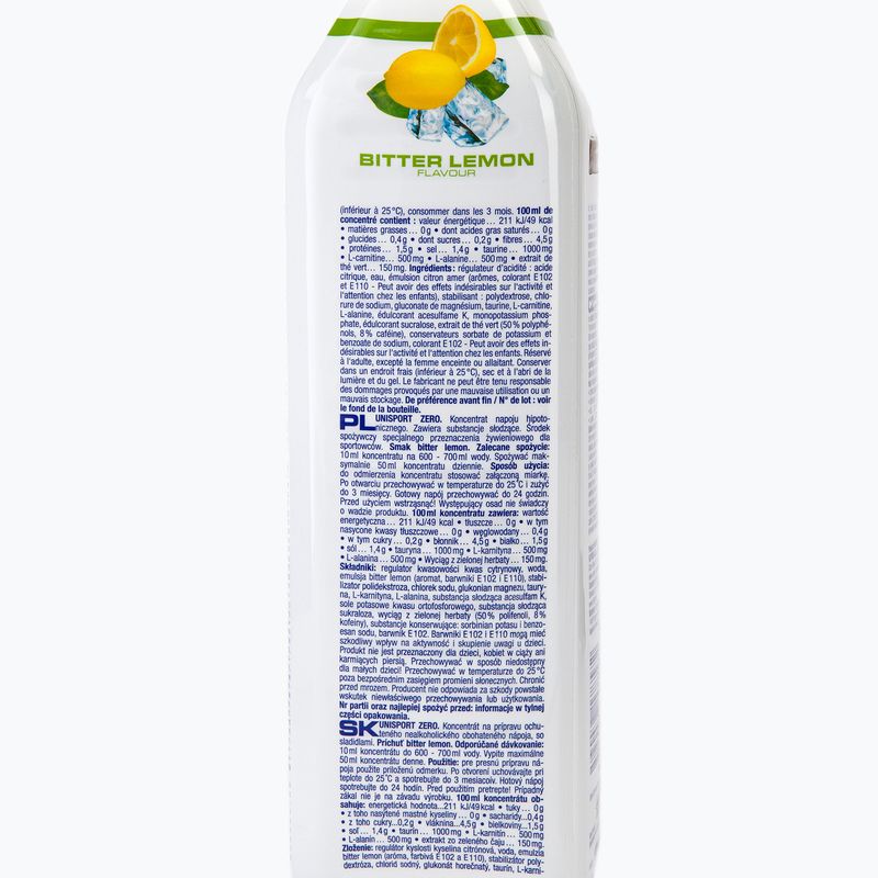 Nutrend izotóniás ital Unisport Zer0 1000ml citromos VT-072-1000-BLE 2