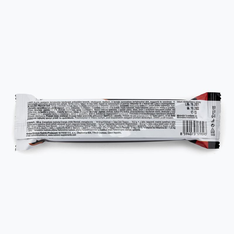 Nutrend Excelent Protein szelet 85g csokoládé-kókusz VM-025-85-ČKO 2
