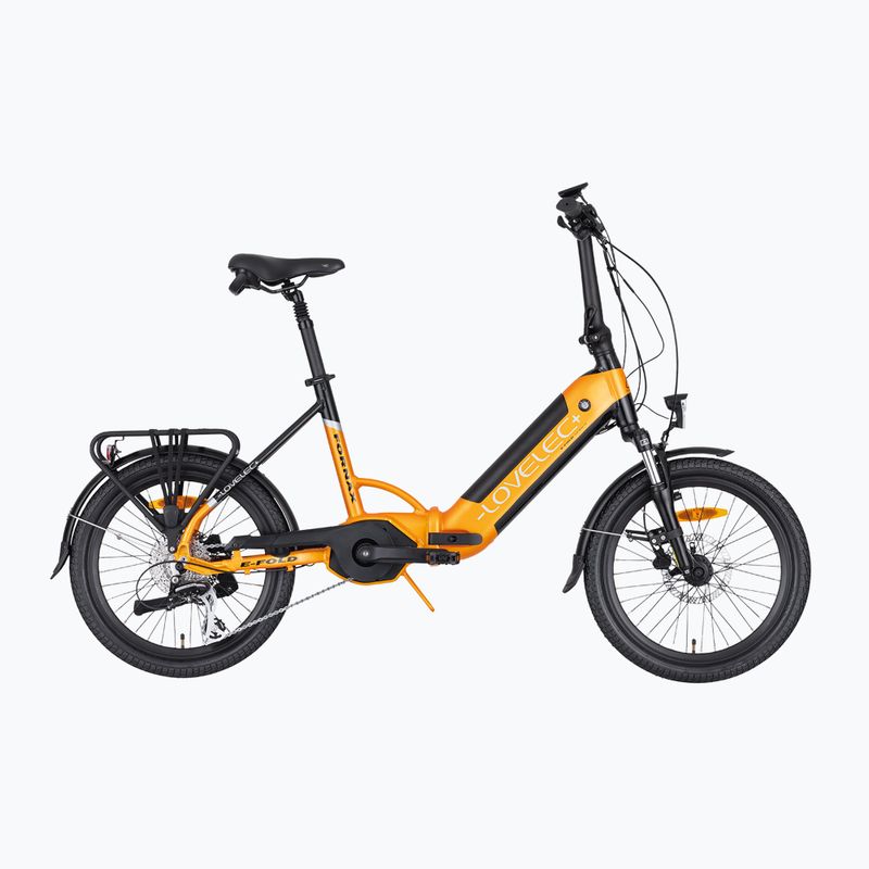 Összecsukható elektromos kerékpár LOVELEC Fornax 36V 15Ah 540Wh sárga