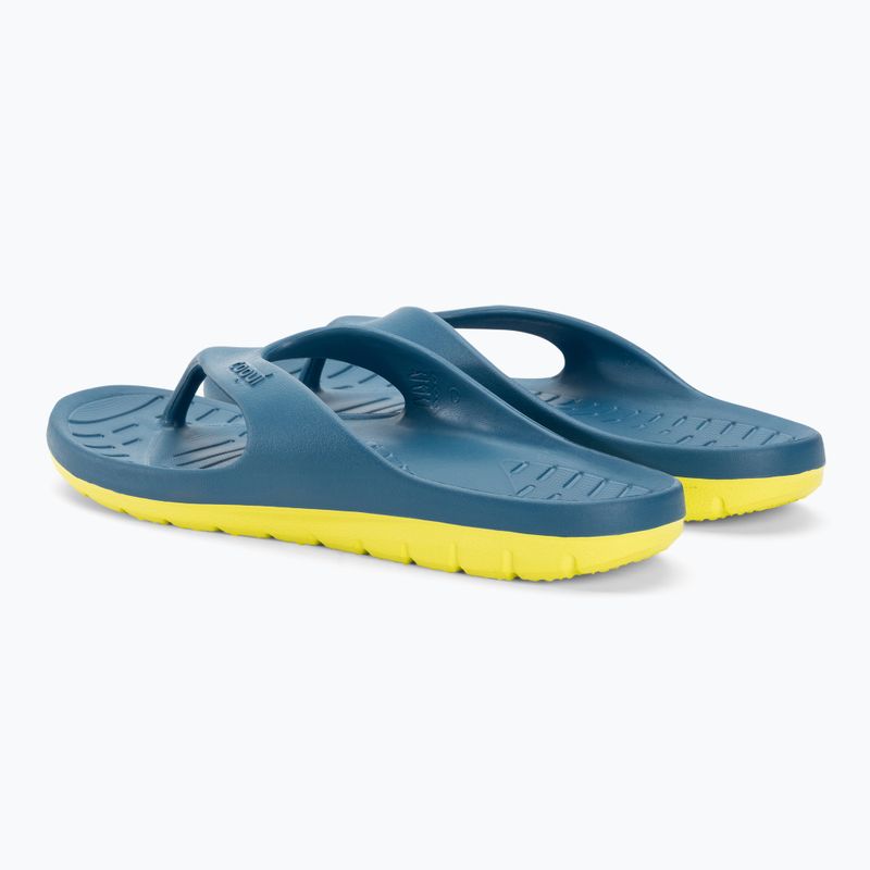 Férfi Coqui Zucco niagara kék/citrus flip flopok 3
