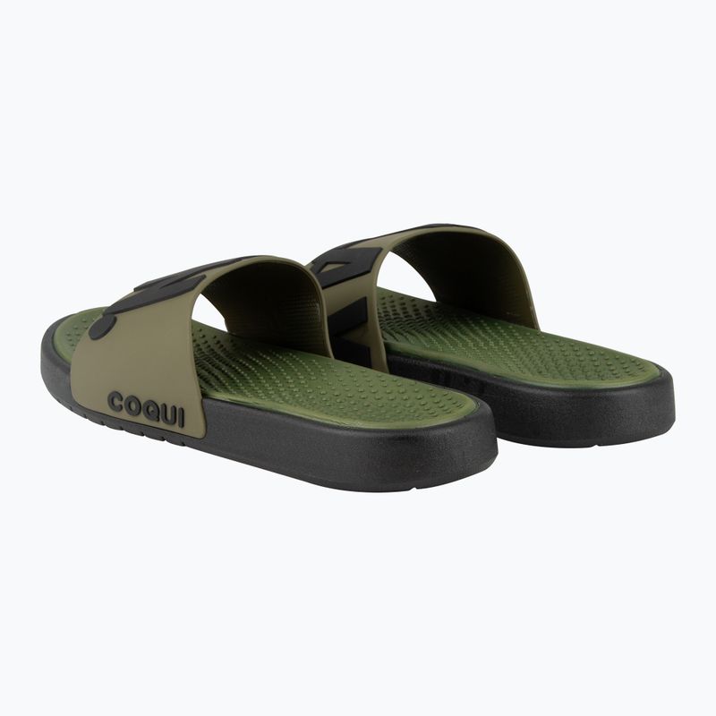 Férfi Coqui Speedy hadsereg zöld relax flip-flopok 9