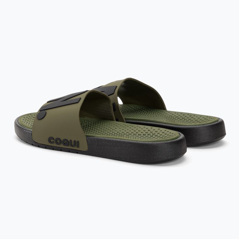 Férfi Coqui Speedy hadsereg zöld relax flip-flopok 3