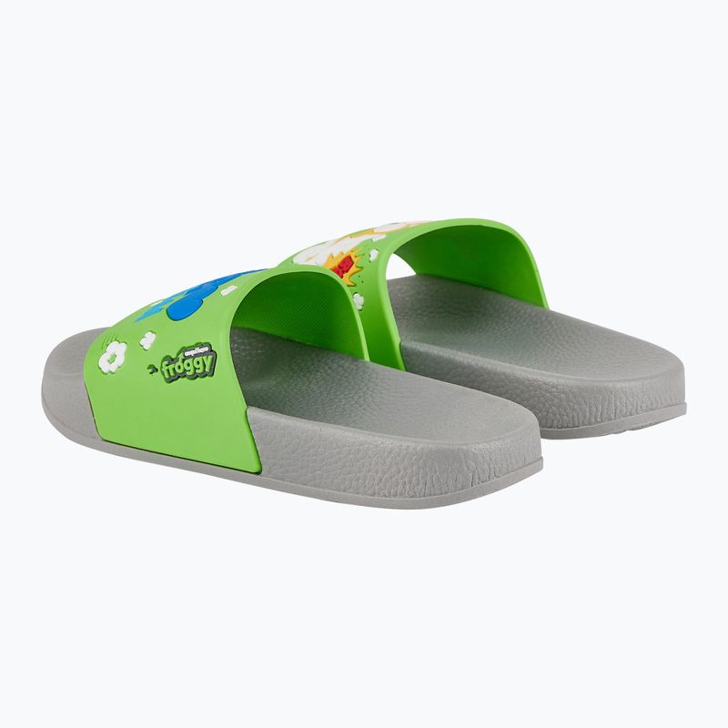 Coqui gyermek flip-flop Ruki mid. szürke/alma zöld hős 9