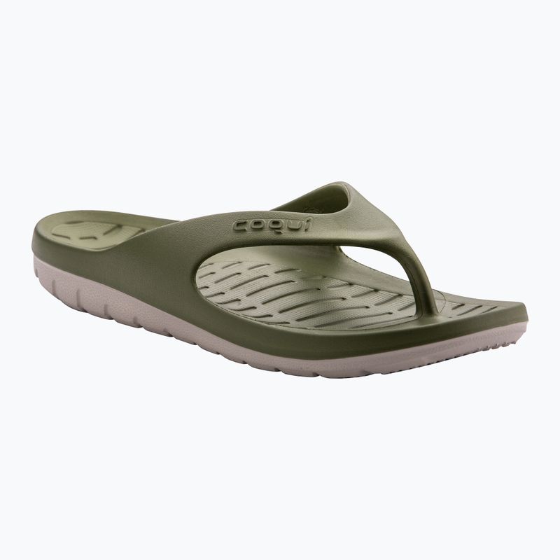 Férfi Coqui Zucco sötét hadsereg zöld/köves flip flopok 7