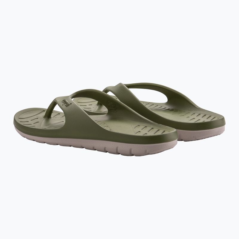 Férfi Coqui Zucco sötét hadsereg zöld/köves flip flopok 9