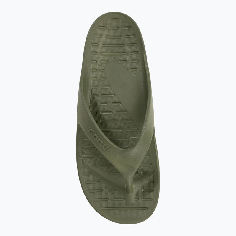Férfi Coqui Zucco sötét hadsereg zöld/köves flip flopok 6