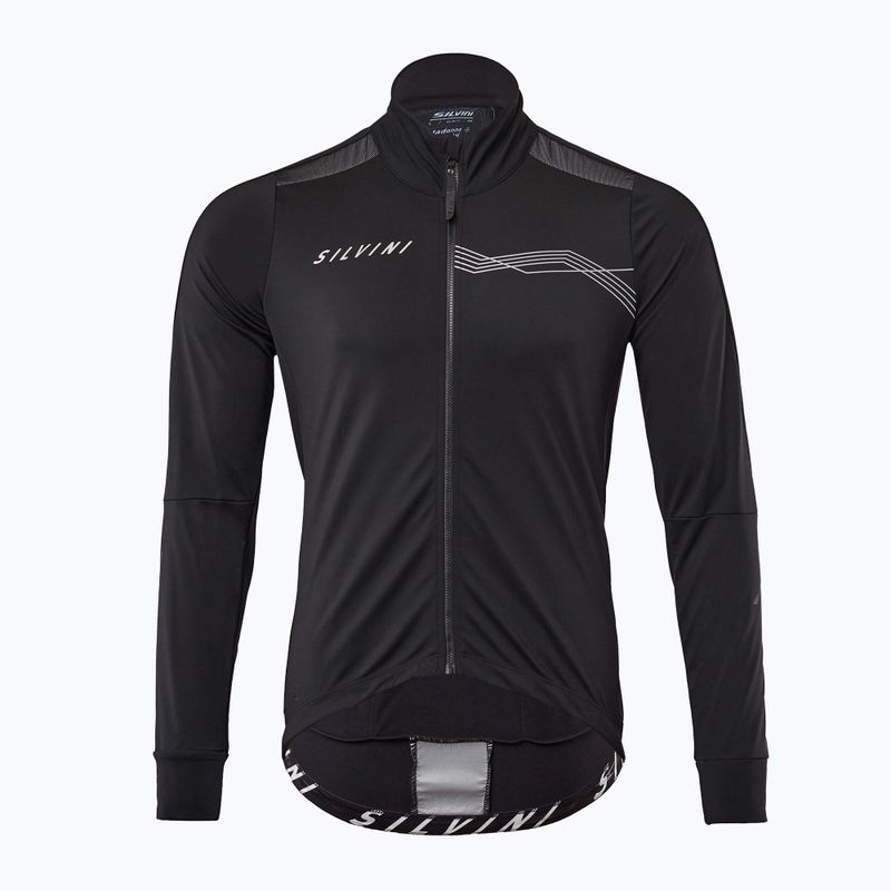 Férfi SILVINI Ghisallo softshell kerékpáros dzseki fekete MJ2129