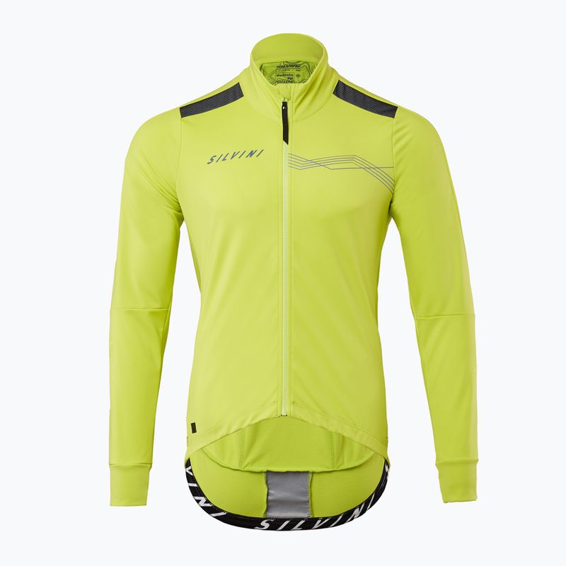 Férfi SILVINI Ghisallo softshell kerékpáros dzseki zöld MJ2129