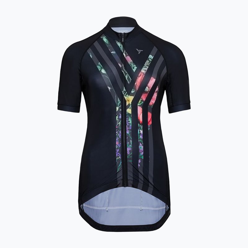 Női kerékpáros póló SILVINI Calnia black/charcoal