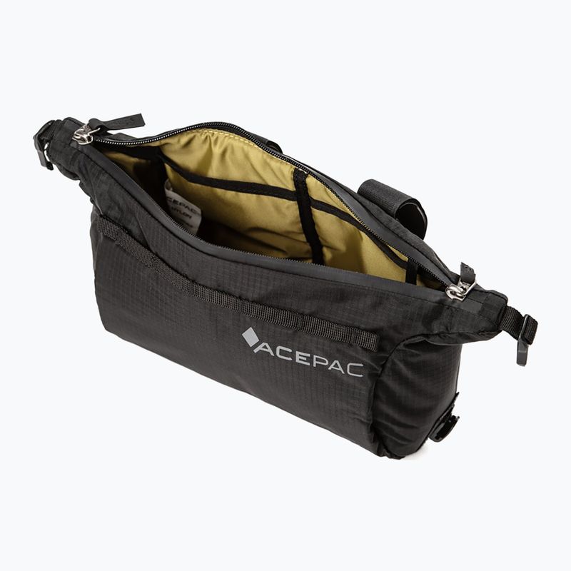 Kerékpáros táska kormányra Acepac Barrel MKIII 2 l black 5