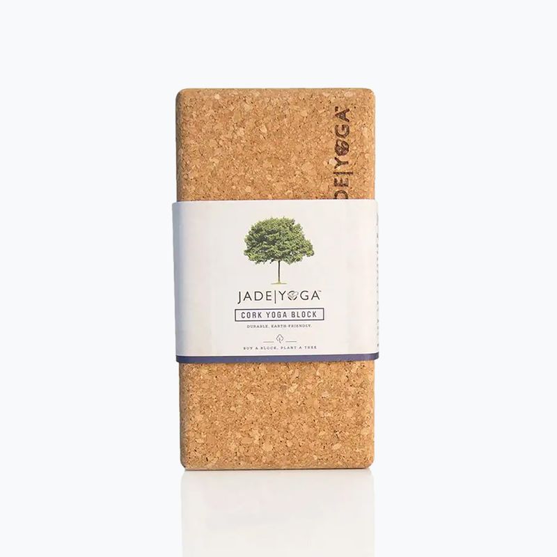 JadeYoga Cork Block Small világosbarna CYBS 7