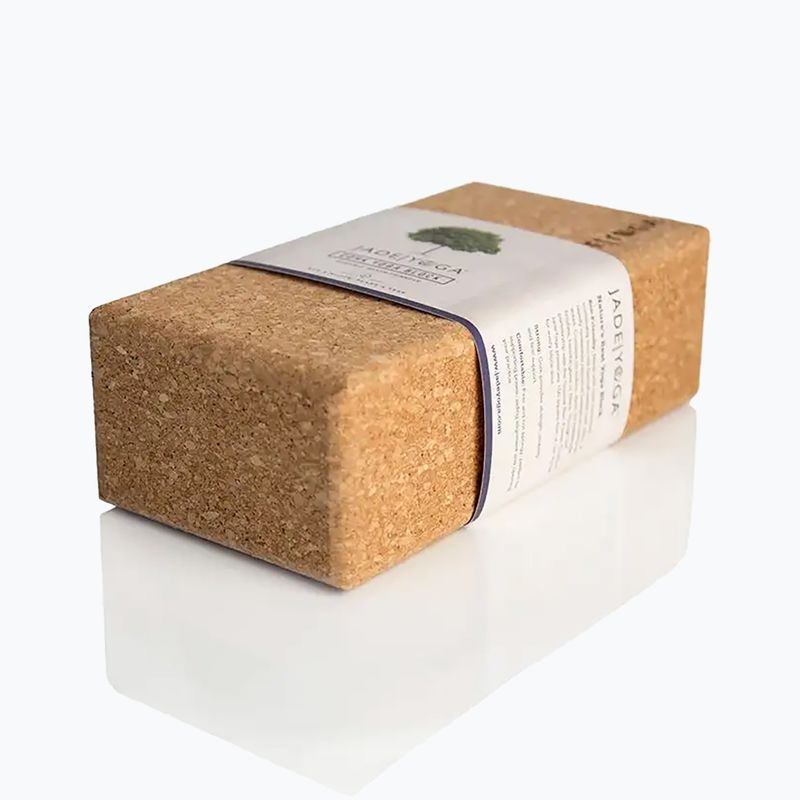 JadeYoga Cork Block Small világosbarna CYBS 8