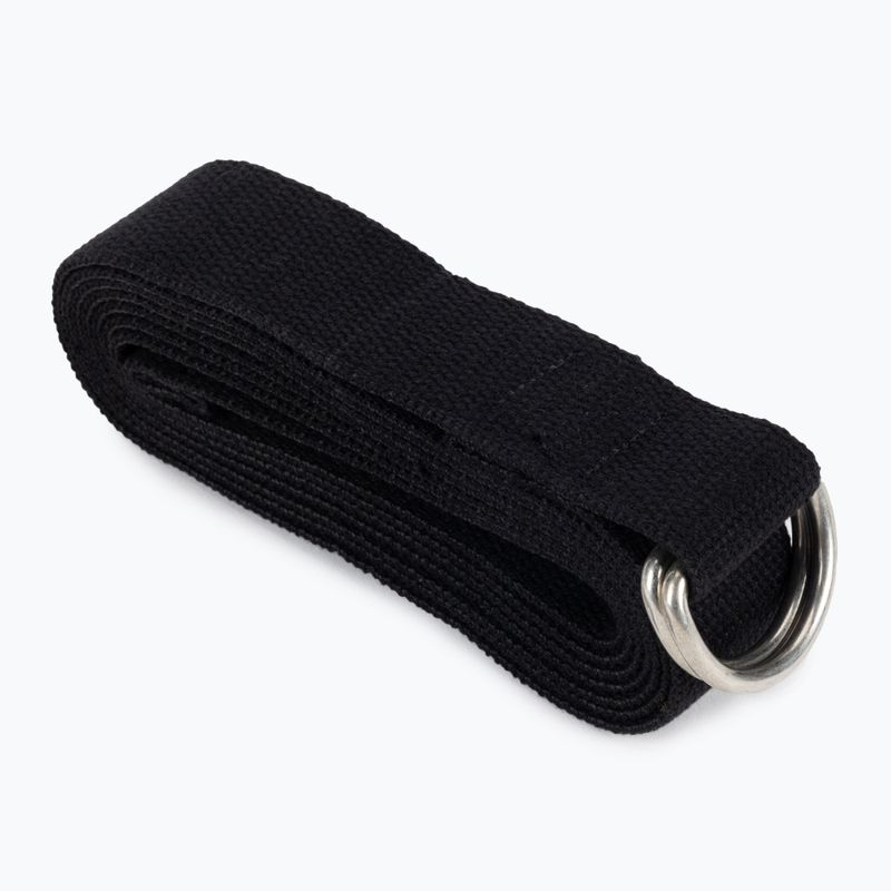JadeYoga Strap 8' fekete YSB8 jógaszíj JadeYoga Strap 8' fekete YSB8