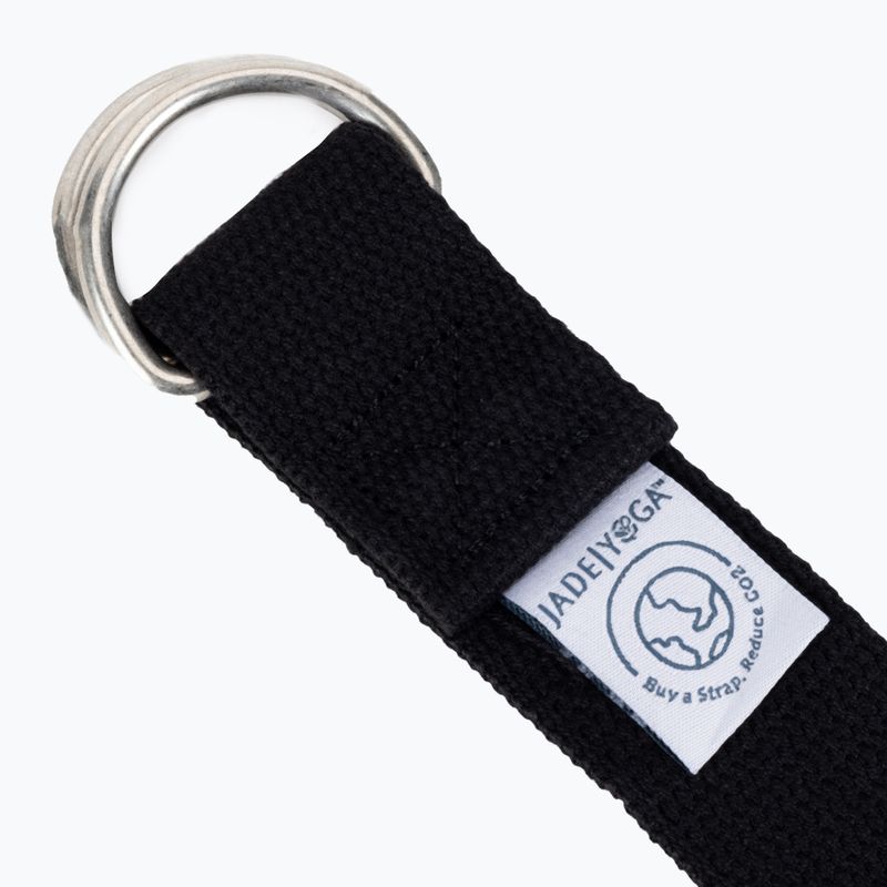 JadeYoga Strap 8' fekete YSB8 jógaszíj JadeYoga Strap 8' fekete YSB8 2