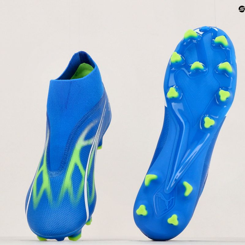 PUMA férfi futballcipő Ultra Match+ Ll FG/AG ultra kék/puma fehér/pro zöld 12