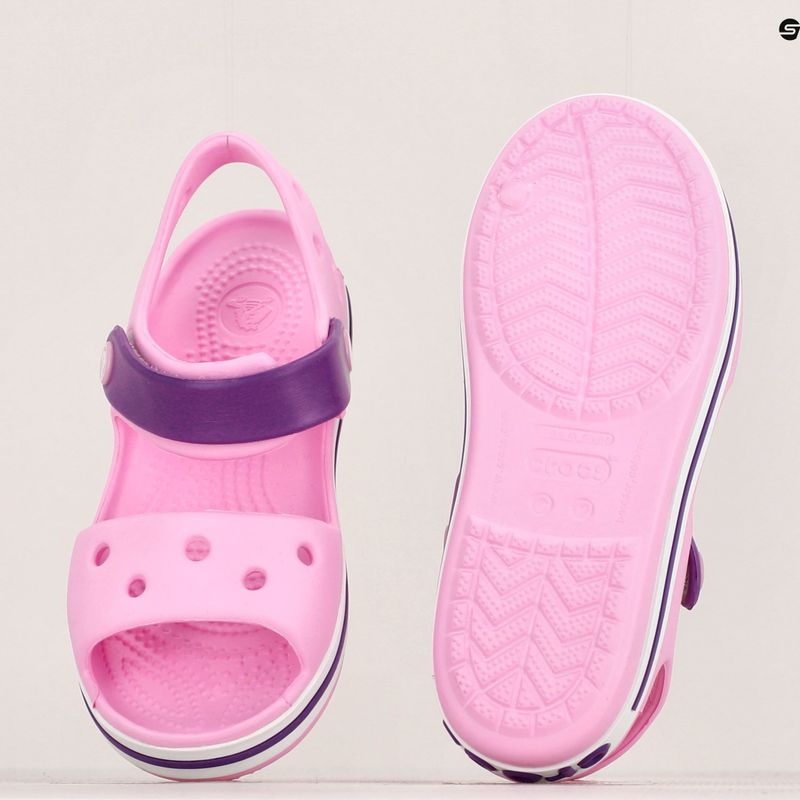 Crocs Crockband gyerek szandál szegfű/ametiszt 12