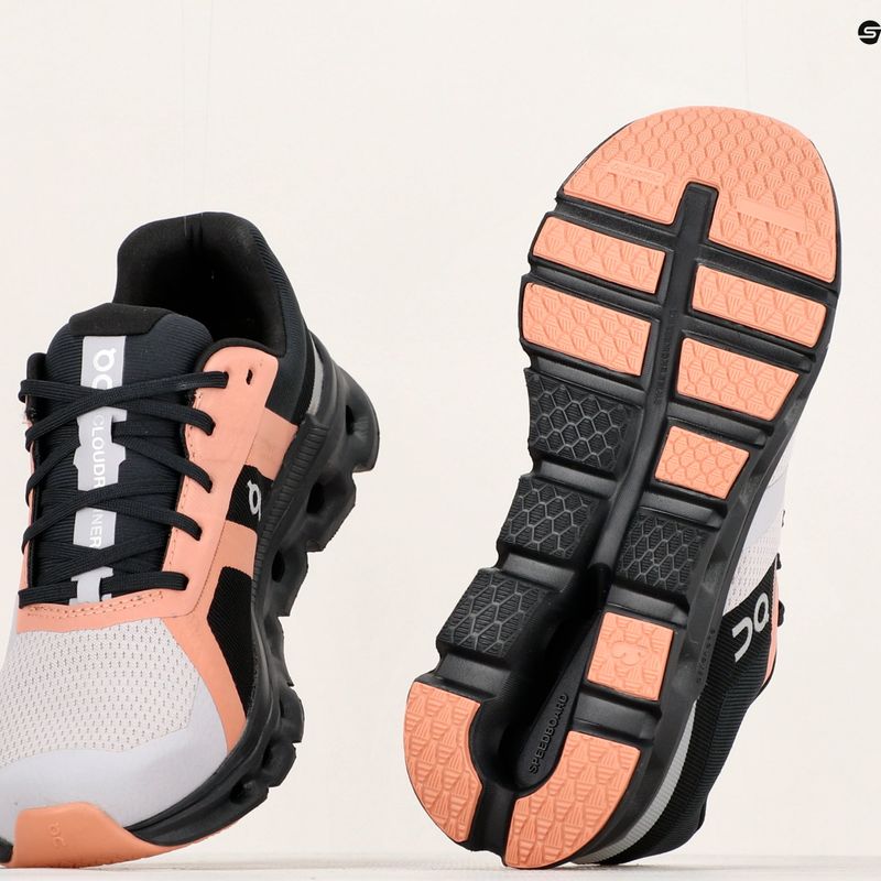 Női futócipő On Cloudrunner vízálló fade/fekete 14