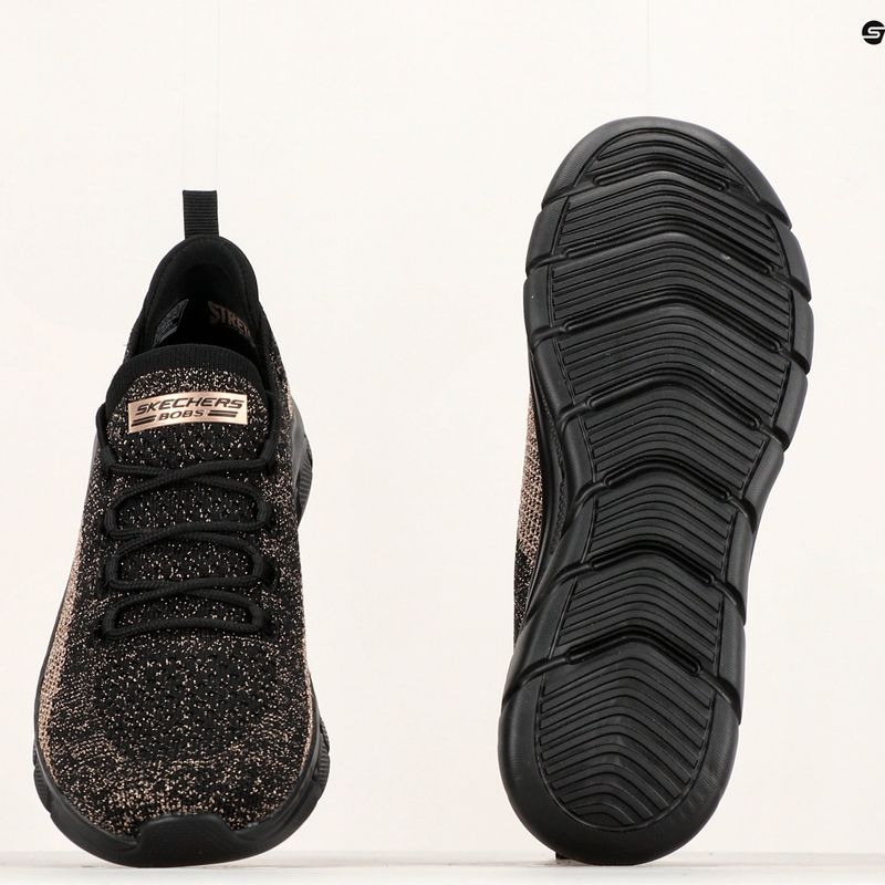 Női SKECHERS Bobs B Flex Fall Sparks fekete/arany tornacipő 14
