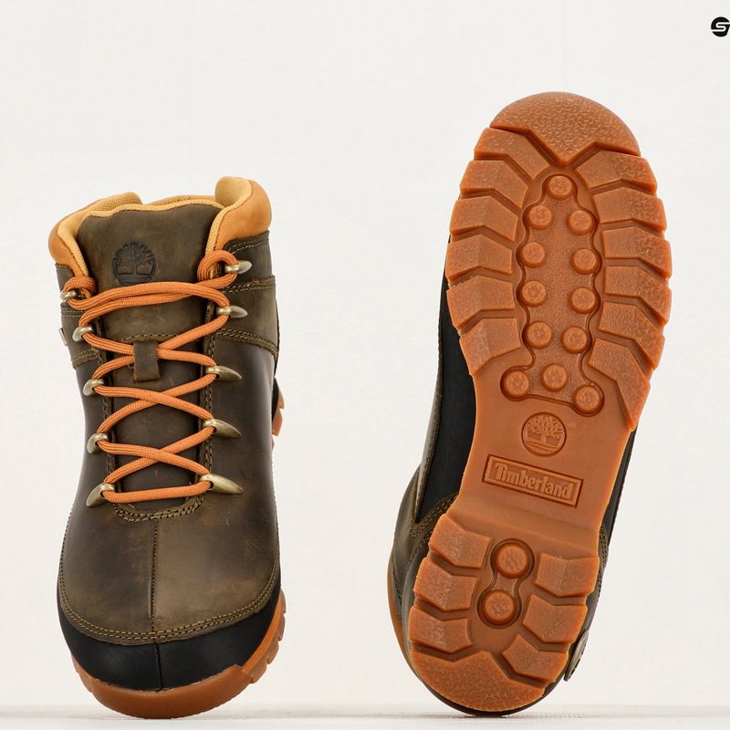 Timberland férfi Euro Sprint Hiker oliva színű, teljes szemcsés túrabakancsok 15