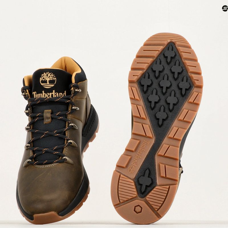 Férfi Timberland Sprint Trekker Mid olívazöld teljes szemcsés trekking csizma 16