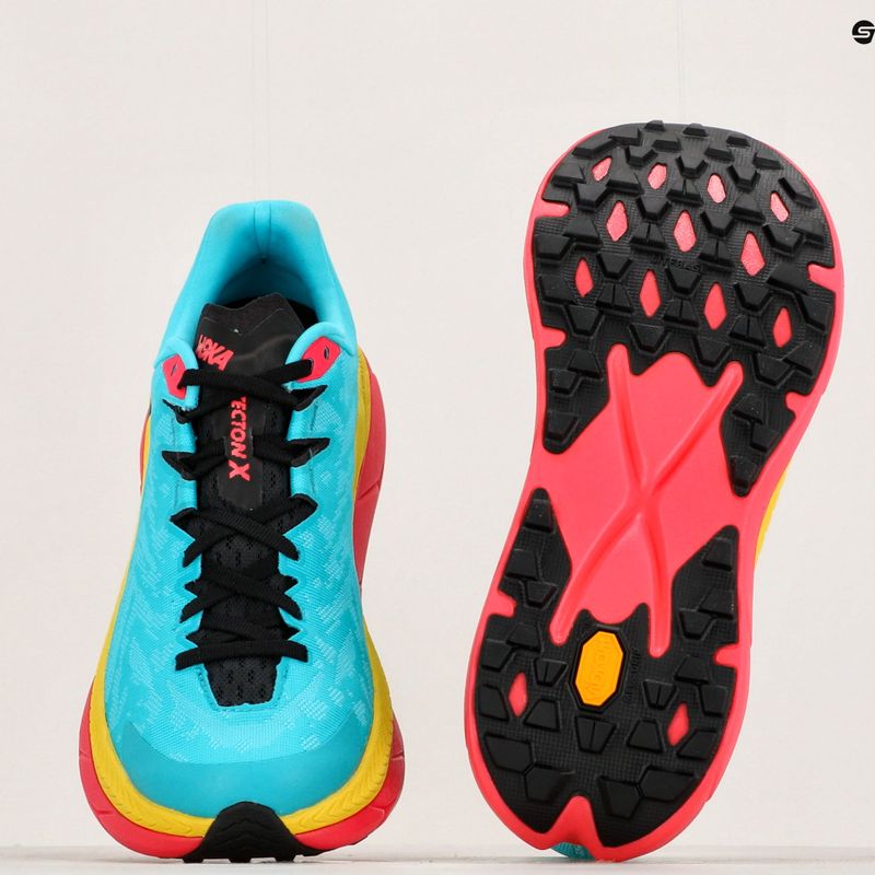 HOKA Tecton X férfi futócipő scuba blue/diva pink 13
