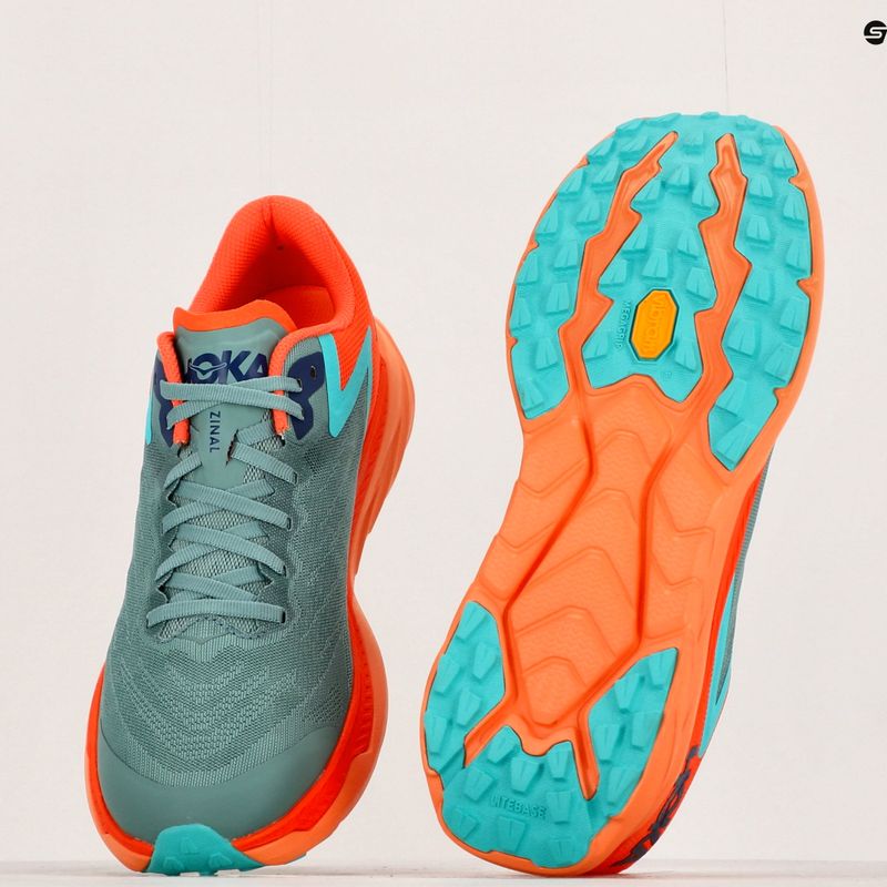 HOKA férfi futócipő Zinal trellis/vibrant orange 10