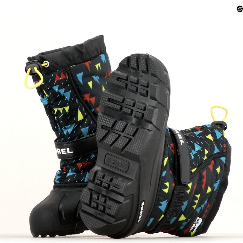 Gyermek túrabakancs Sorel Flurry Print Boys fekete/fekete 15