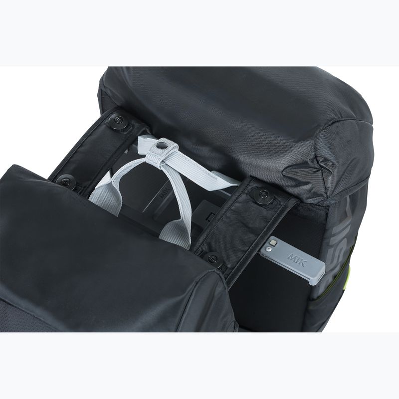 Basil Miles Double Bag 32 l fekete/lime kerékpáros csomagtartó 3