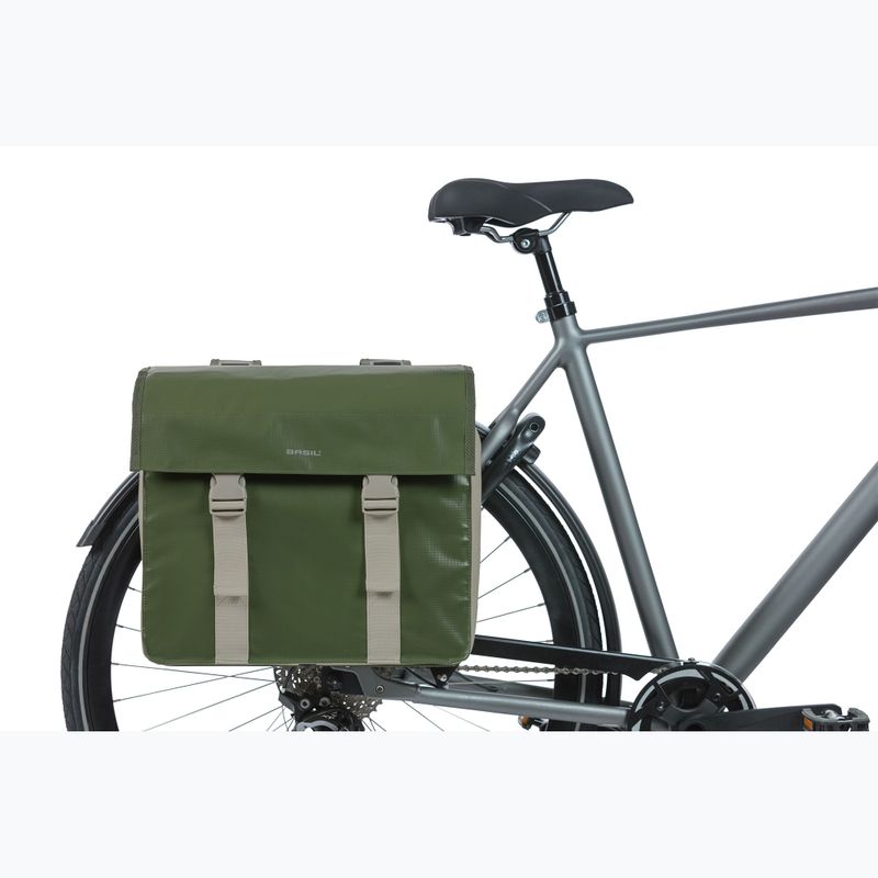 Csomagtartók Basil Urban Load Double Bag 53 l green/sand 6