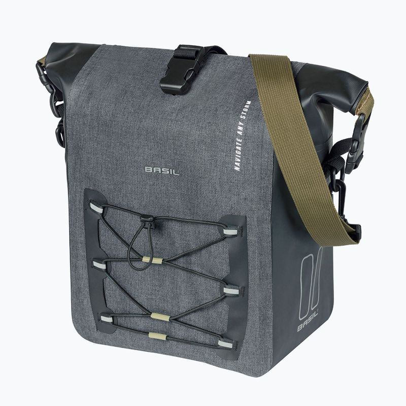 Basil Navigator Storm Hook On 12-15 l szürke/fekete kerékpár csomagtartó 3