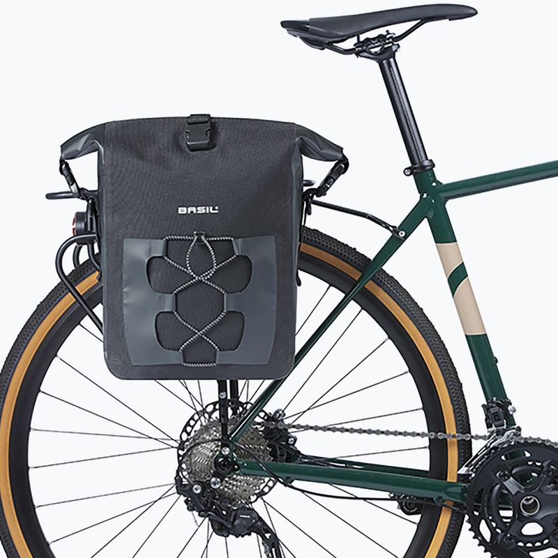 Kerékpártáska Basil Navigator Waterproof Single Bag MIK Hooks 15 l black 5
