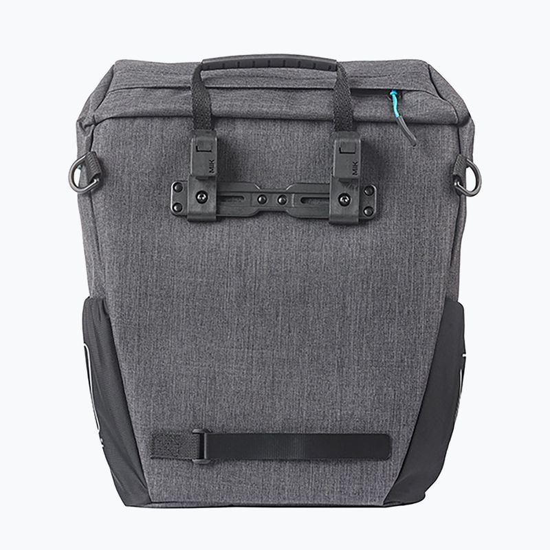 Kerékpártáska Basil Discovery 365D Single Bag MIK Hooks 20 l black mélange 3