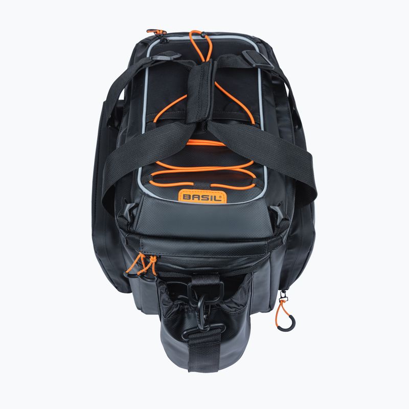 Basil Miles Tarpaulin XL Pro MIK 9-36 l fekete/narancssárga kerékpárszállító táska 3