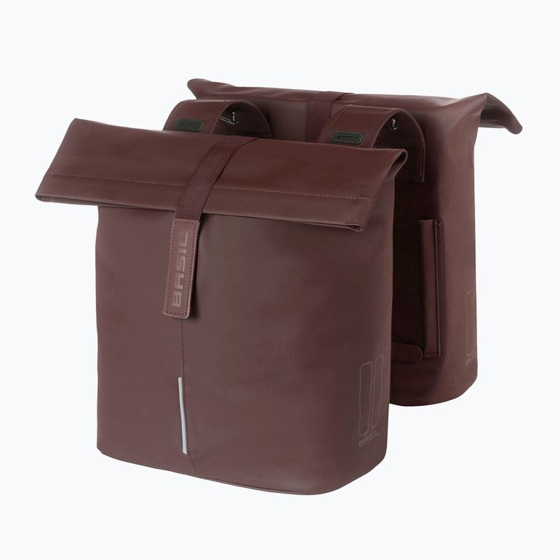 Csomagtartók Basil City Double Vegan Leather 32 l brown 2