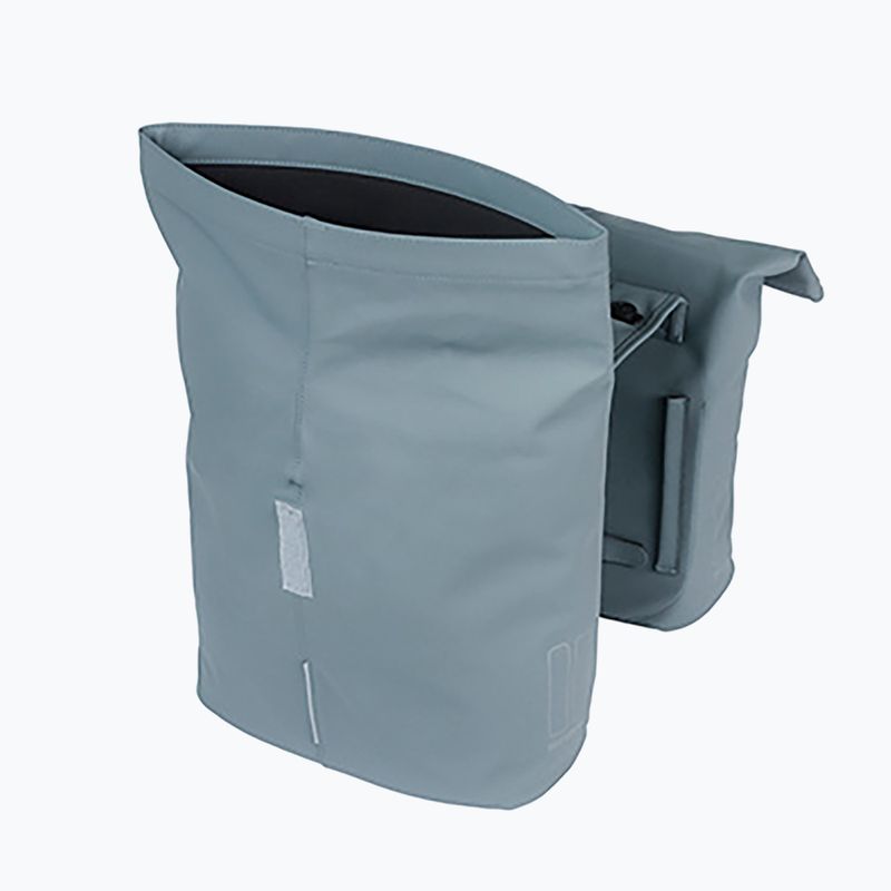 Basil City Double Bag MIK 32 l grafit/barna kerékpáros csomagtartó 3