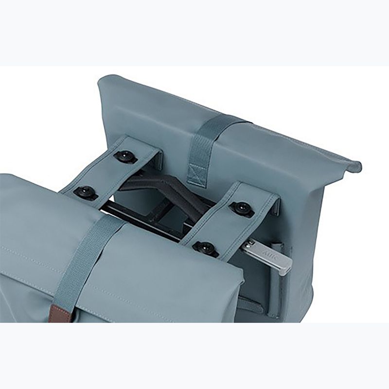 Basil City Double Bag MIK 32 l grafit/barna kerékpáros csomagtartó 5