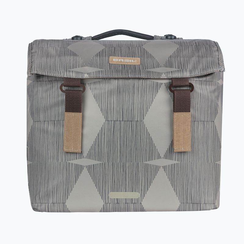 Basil Elegance Double Bag MIK kerékpáros csomagtartó 40-49 l chateau taupe