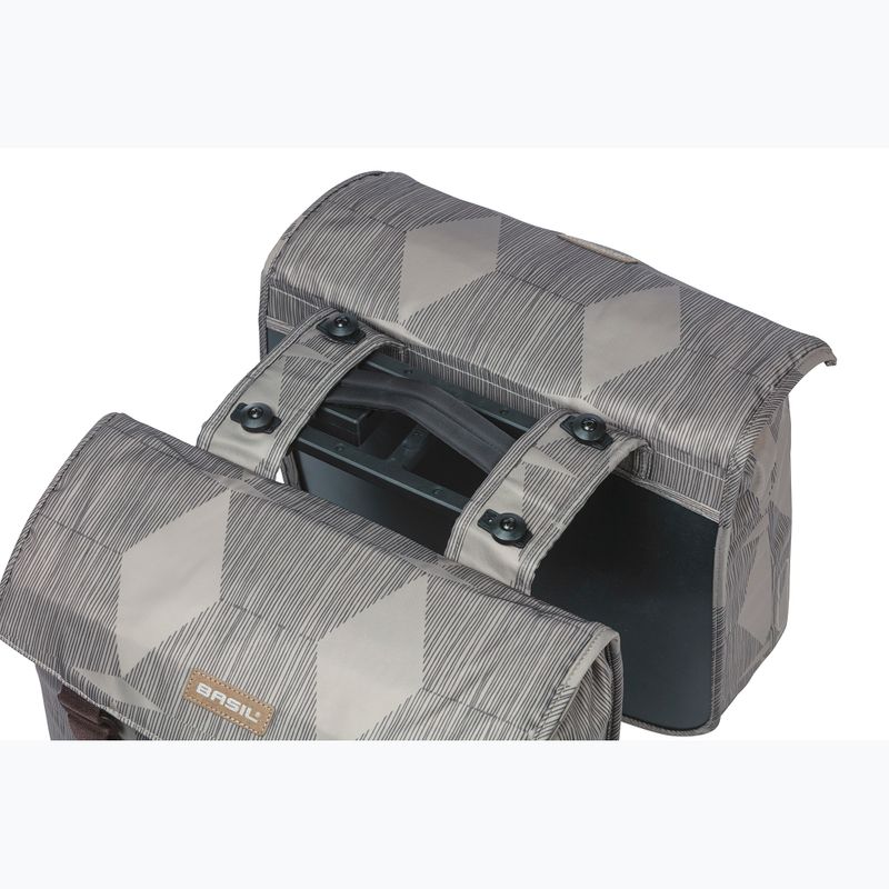 Basil Elegance Double Bag MIK kerékpáros csomagtartó 40-49 l chateau taupe 4