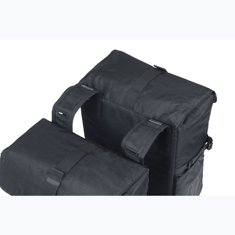 Basil Move Double Bag kerékpár csomagtartó 30 l fekete 3