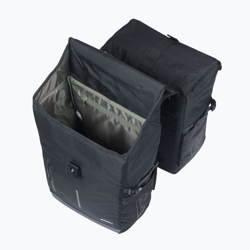 Basil Move Double Bag kerékpár csomagtartó 30 l fekete 5