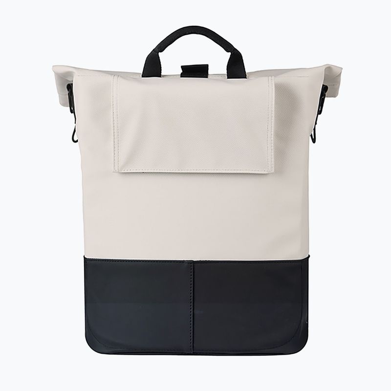 Kerékpáros táska Basil Cove Shopper MIK Hooks 16 l off white/black 4