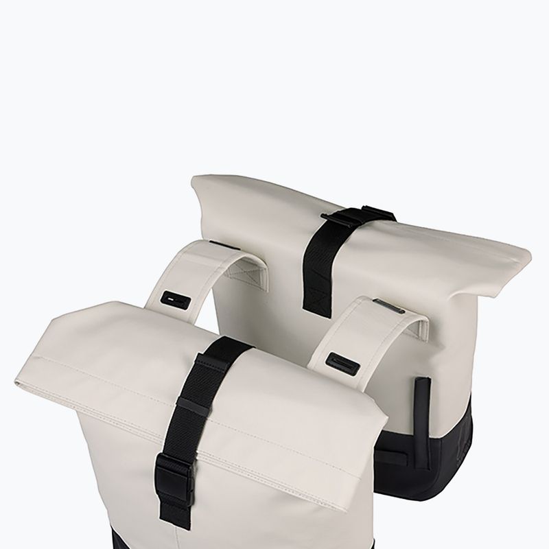 Kerékpártáska Basil Cove Double Pannier Bag 32 l off white/black 3